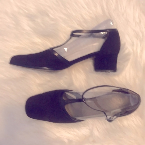 SOLD OUT Authentic Yves Saint Laurent MaryJane Vintage Brown Suede Leather 7 N. - Picture 4 of 15